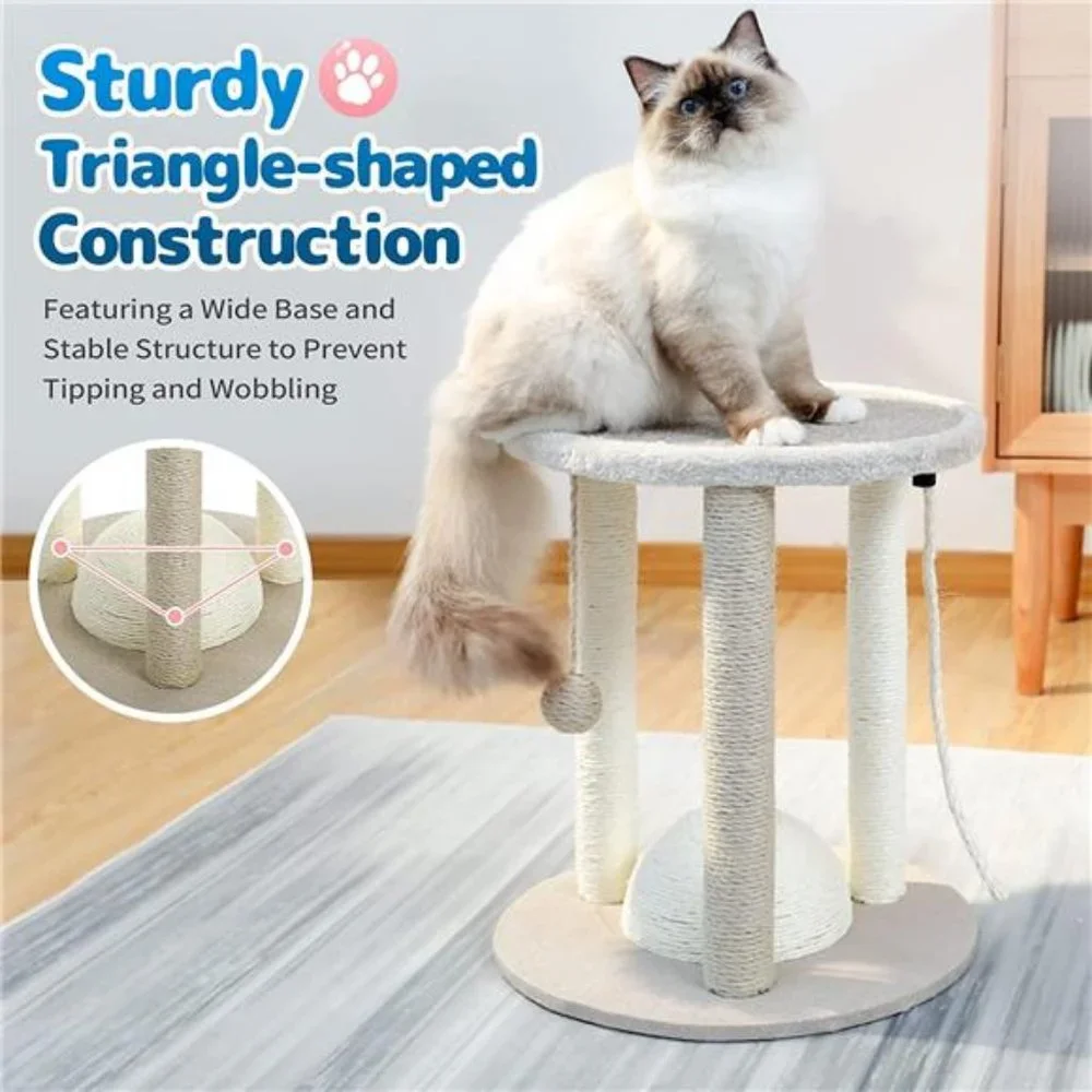 Cat Scratching Posts, Small Kitten Scratcher Toy with Dangling Ball
